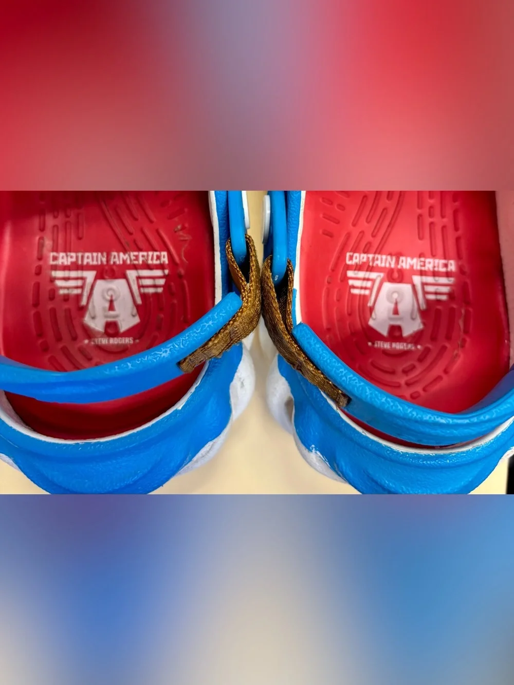 CROCS Kids Captain America Blue, Red & White